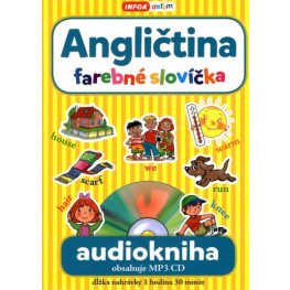 Audiokniha - Angličtina - farebné slovíčka + MP3 CD